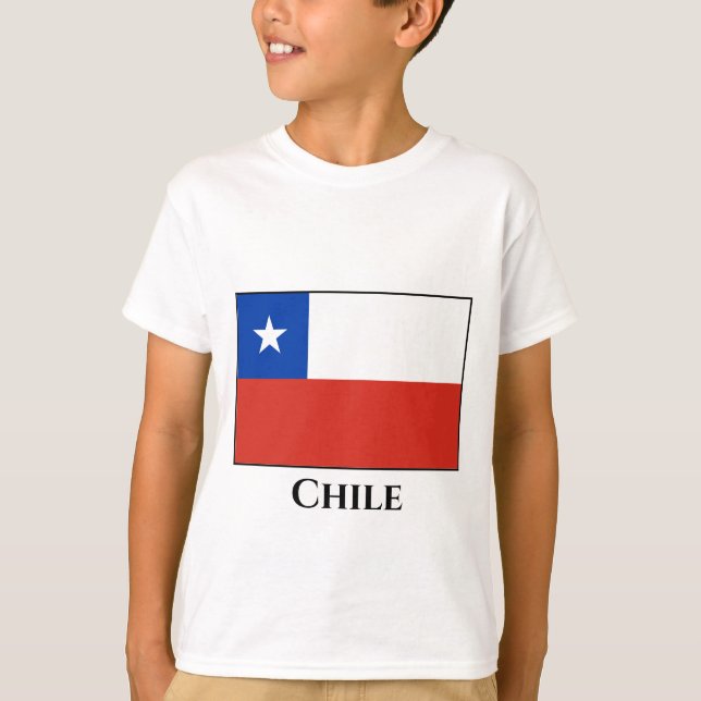 Chile (Chile) Flaggenmagnet T-Shirt (Vorderseite)