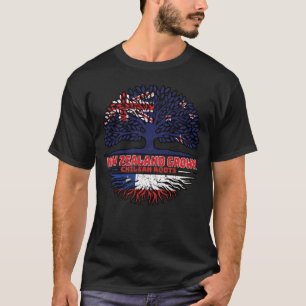 Chile Chile Neuseeland Baumwurzeln T-Shirt