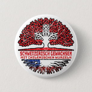Chile Chilenisch Schweizer Schweiz Baum Wurzel Button