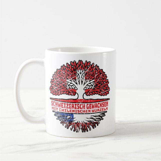 Chile Chilenisch Schweizer Schweiz Baum Wurzel Kaffeetasse (Links)