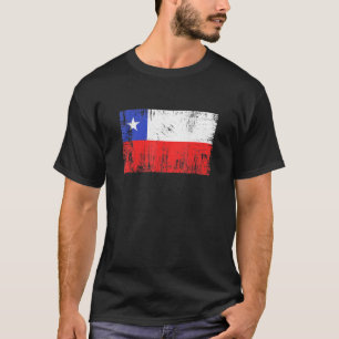 Chile Chilenische Flagge Fußball Fansport Erwachse T-Shirt
