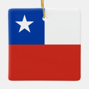 Chile (chilenische Flagge) Keramikornament