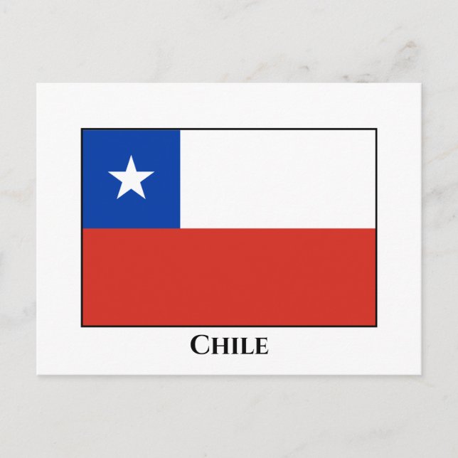 Chile (chilenische Flagge) Postkarte (Vorderseite)