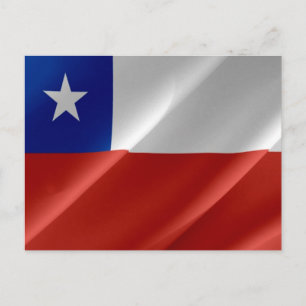 Chile - chilenische Flagge - Postkarte