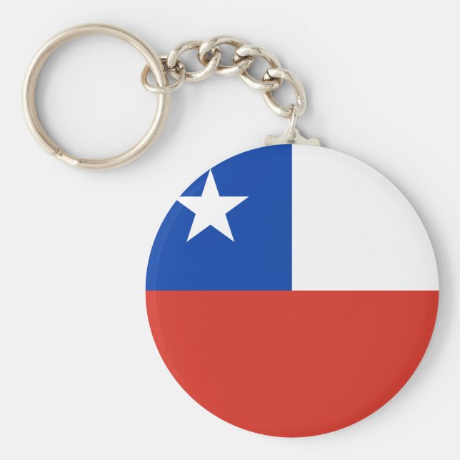 Chile (chilenische Flagge) Schlüsselanhänger (Vorne)