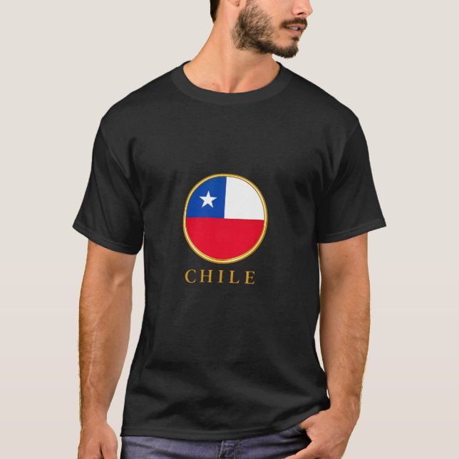 Chile - Chilenische Flagge T-Shirt (Vorderseite)