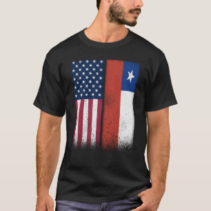 Chile Chilenische Flaggen Proud USA Chile T-Shirt