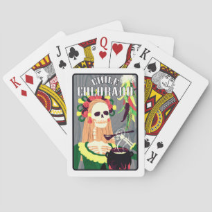 Chile colorado (cooles Schema) Spielkarten