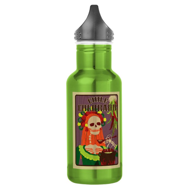 Chile colorado edelstahlflasche (Links)