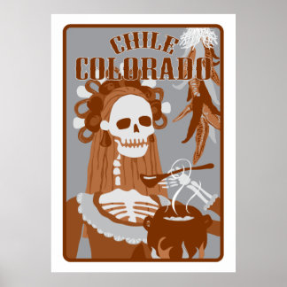 Chile colorado : Orangenbrand Poster