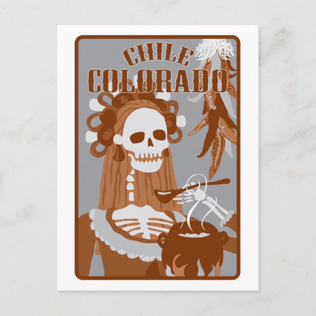 Chile colorado : Orangenbrand Postkarte (Vorderseite)