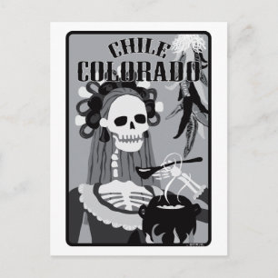 Chile colorado postkarte