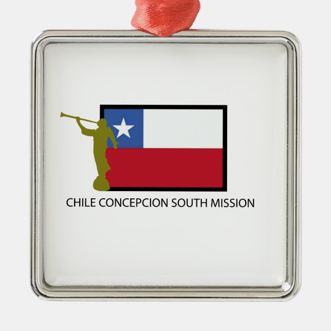Chile-Concepciónsüdauftrag LDS CTR Silbernes Ornament (Vorne)