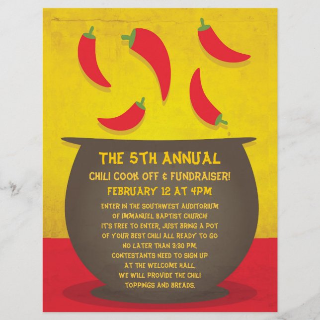 Chile Cook Off Flyer (Vorne)