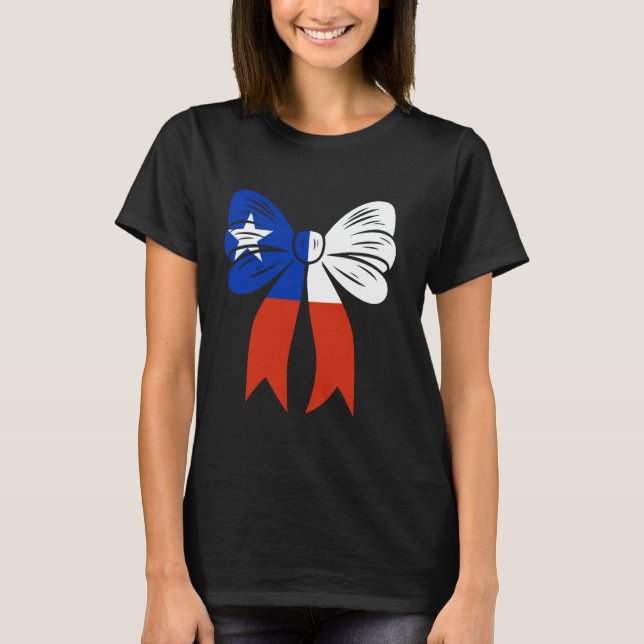 Chile Coquette Bow Niedlich Dainty Ribbon chilenis T-Shirt (Vorderseite)
