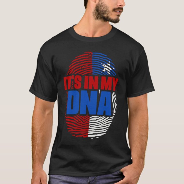 Chile DNA Country Flag Citizenship Hispanic Race C T-Shirt (Vorderseite)