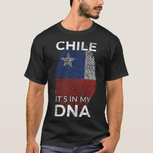 Chile DNA-Flag Chile Kulturerbe Hispanic Roots Sou T-Shirt