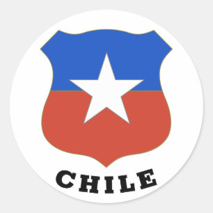 Chile Emblem Runder Aufkleber