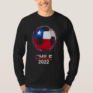 Chile Flag 2022 Unterstützer Chilenischer Fußballt T-Shirt