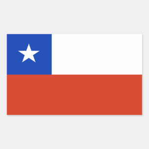 Chile-Flag-Aufkleber Rechteckiger Aufkleber