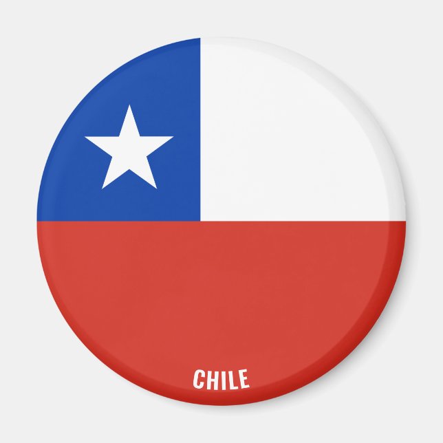 Chile Flag Charming Patriotic Magnet (Vorne)