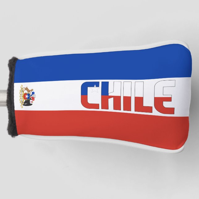 Chile Flag Gorgetic Patriotic Golf Head Cover Headcover (Vorderseite)