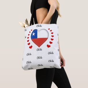 Chile Flag & Herz-Chilenische Flagge - Mode /Sport