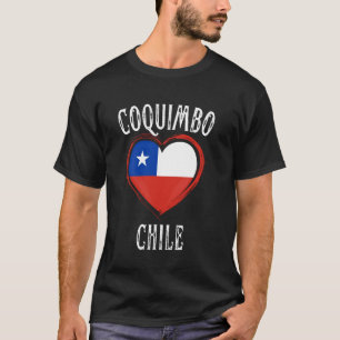 Chile Flag Herzstück Coquimbo Stadt T-Shirt