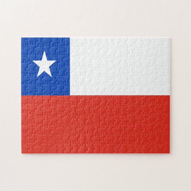 Chile Flag Jigsaw Puzzle (Horizontal)