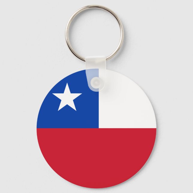 Chile Flag Schlüsselanhänger (Vorderseite)