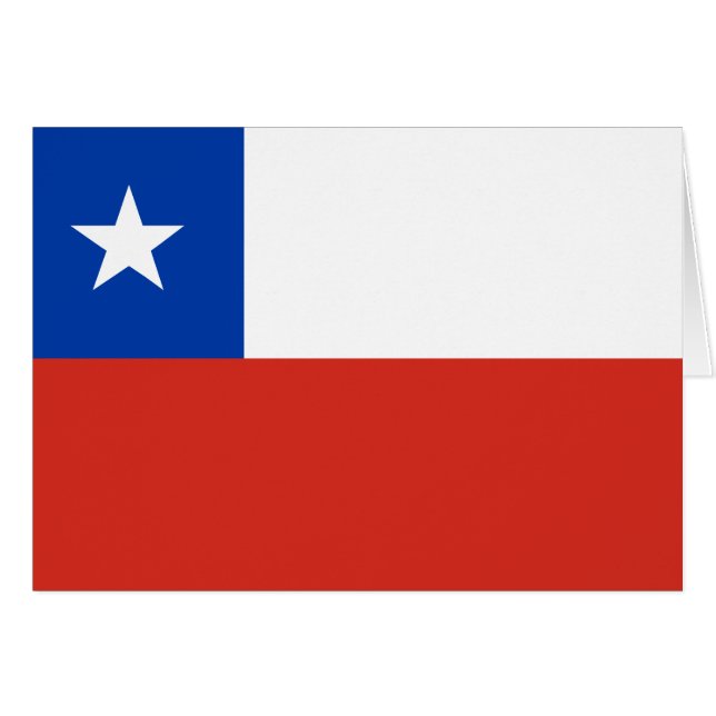Chile-Flagge CL (Vorderseite (Horizontal))