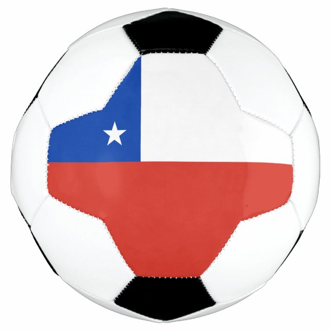 Chile-Flagge Fußball-Ball Fußball (Vorderseite)