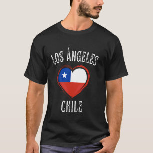 Chile-Flagge Herz Los Angeles Stadt T-Shirt
