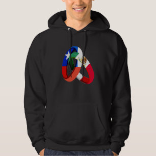Chile Flagge Mexico Gewachsen Ring Ehe Hochzeit Hoodie
