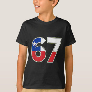 Chile-Flagge Nummer 67 Feier Design T-Shirt
