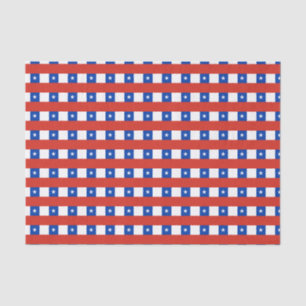 Chile-Flagge Seidenpapier
