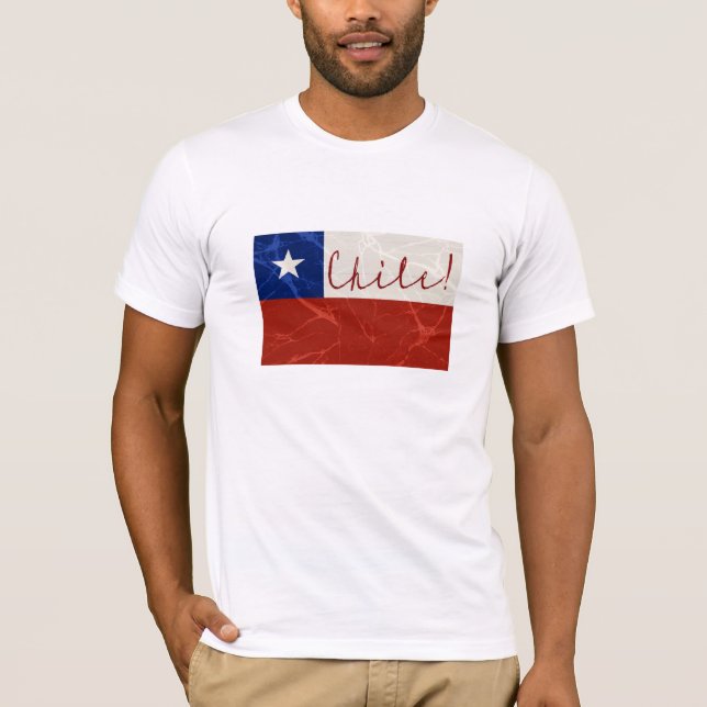 Chile-Flagge T-Shirt (Vorderseite)