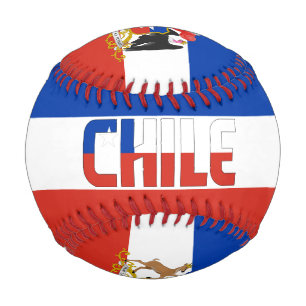 Chile-Flagge und Wappen-Patriotik Baseball