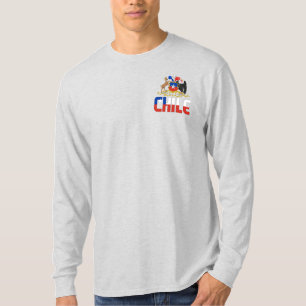 Chile-Flagge und Wappen-Patriotik T-Shirt