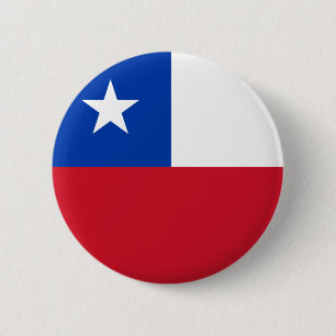 Chile-Flaggen-Knopf Button