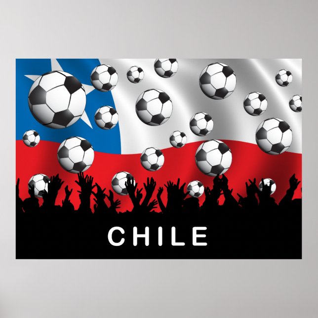 Chile Football Poster (Vorne)