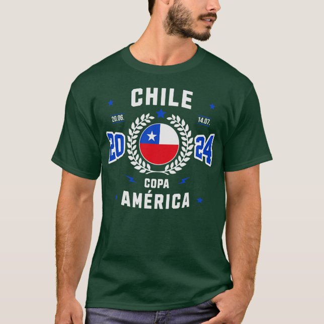 Chile Ftbol Pride T-Shirt Copa America 2024 Lüfter (Vorderseite)