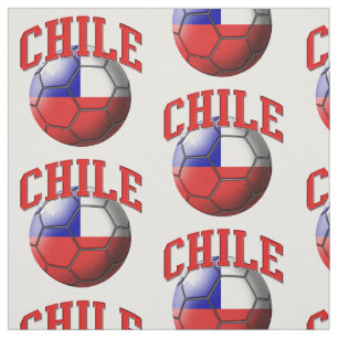 Chile-Fußball-Kugelmuster Stoff