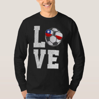 Chile Fußball Liebe Chilenische Flagge T-Shirt