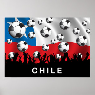 Chile-Fußball Poster