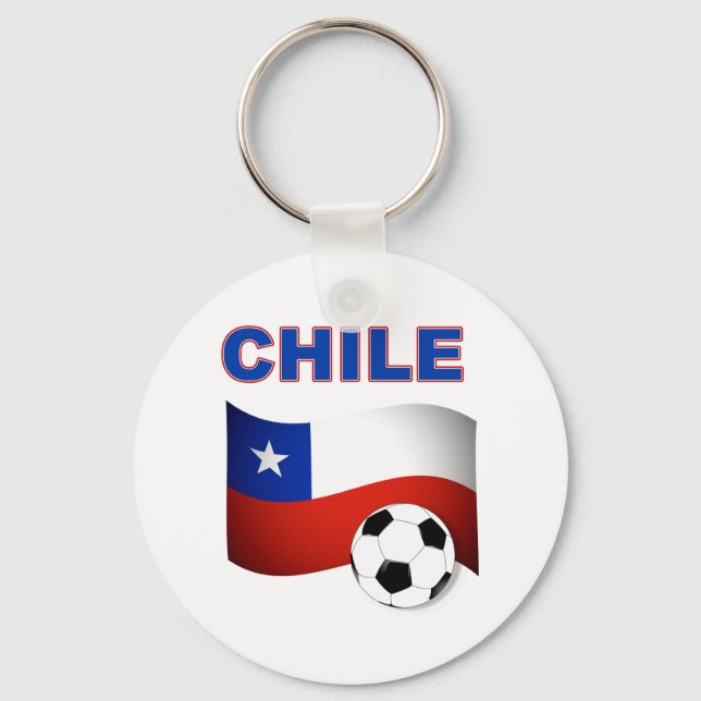 Chile Fußball Schlüsselanhänger (Vorderseite)