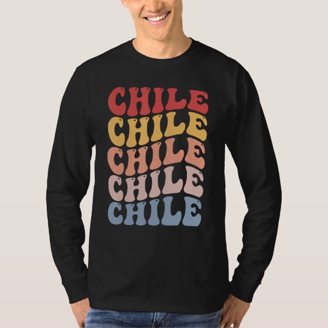 Chile Groovy Retro Chilean T-Shirt (Vorderseite)