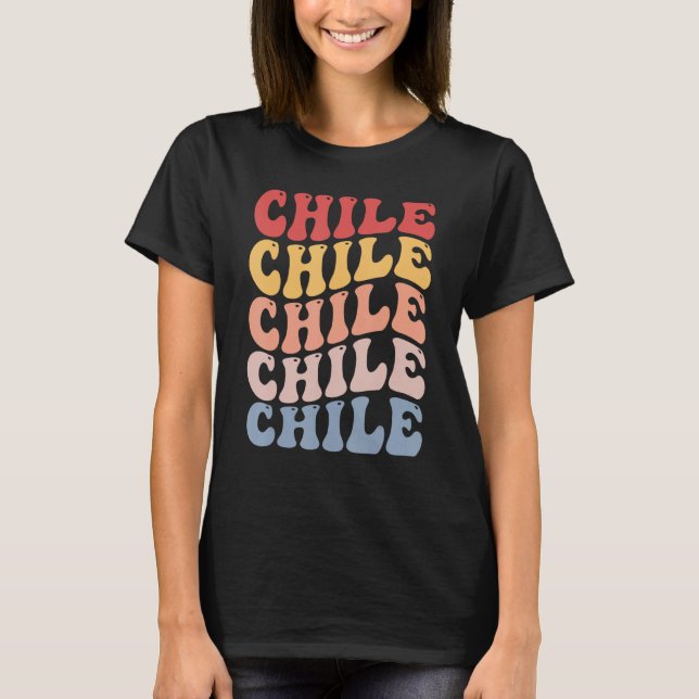 Chile Groovy Retro Chilean T-Shirt (Vorderseite)