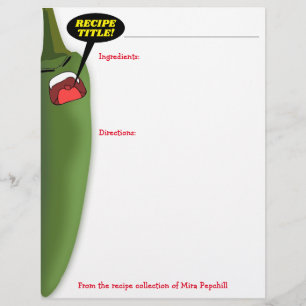 Chile Jalepeno Pfeffer mexikanisches Kochbuch