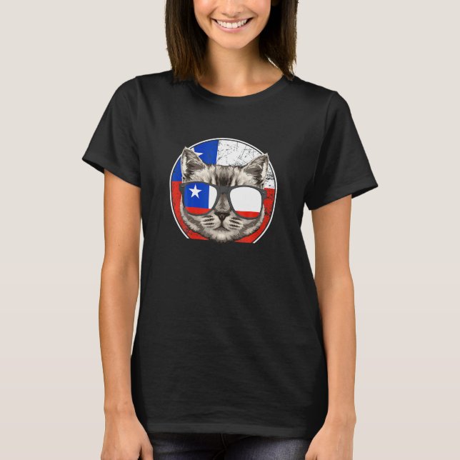 Chile Katze Chile Chilene T-Shirt (Vorderseite)